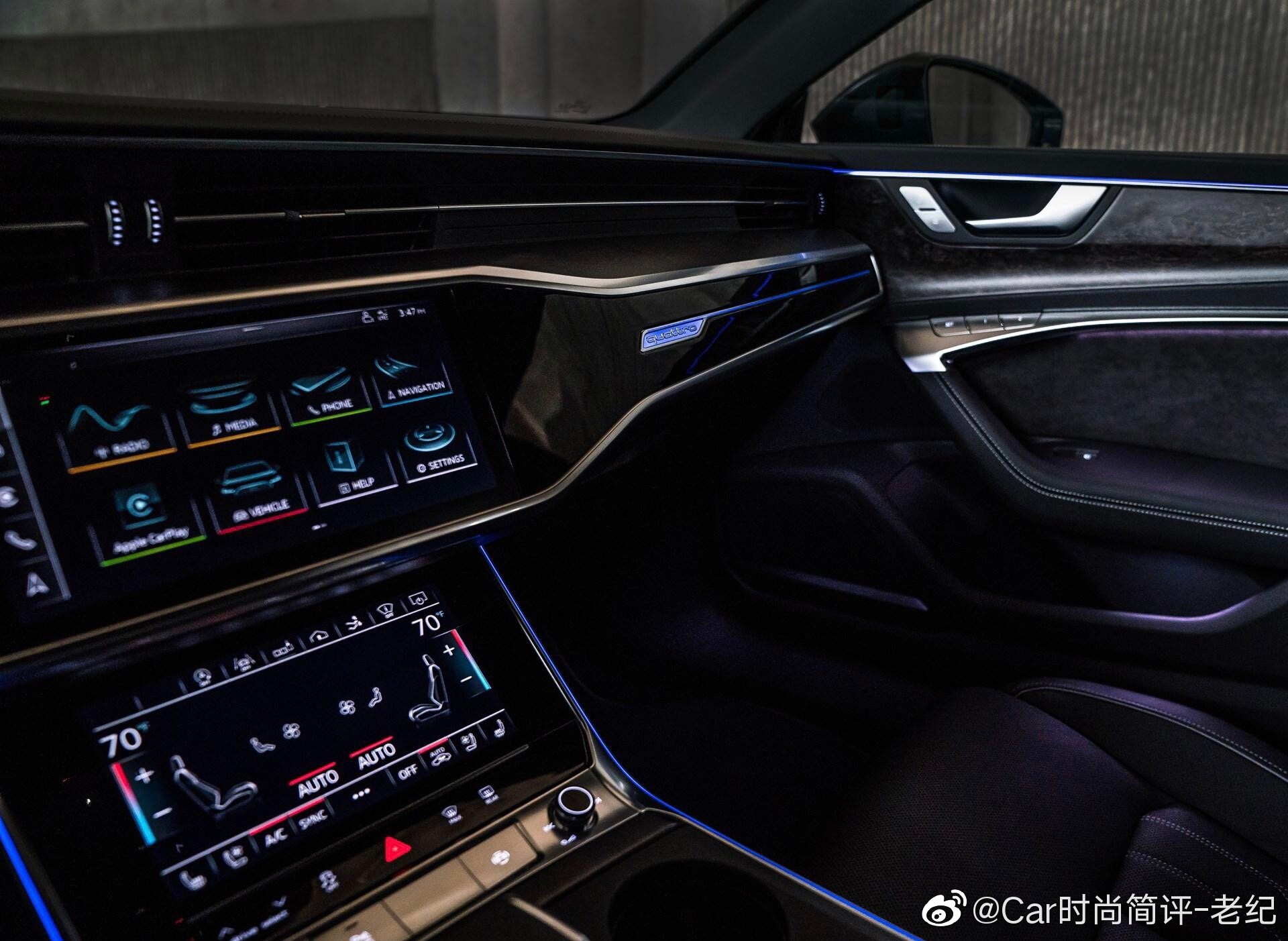 上汽大众-奥迪首款车型，奥迪A7 L白色车身尾部曝光