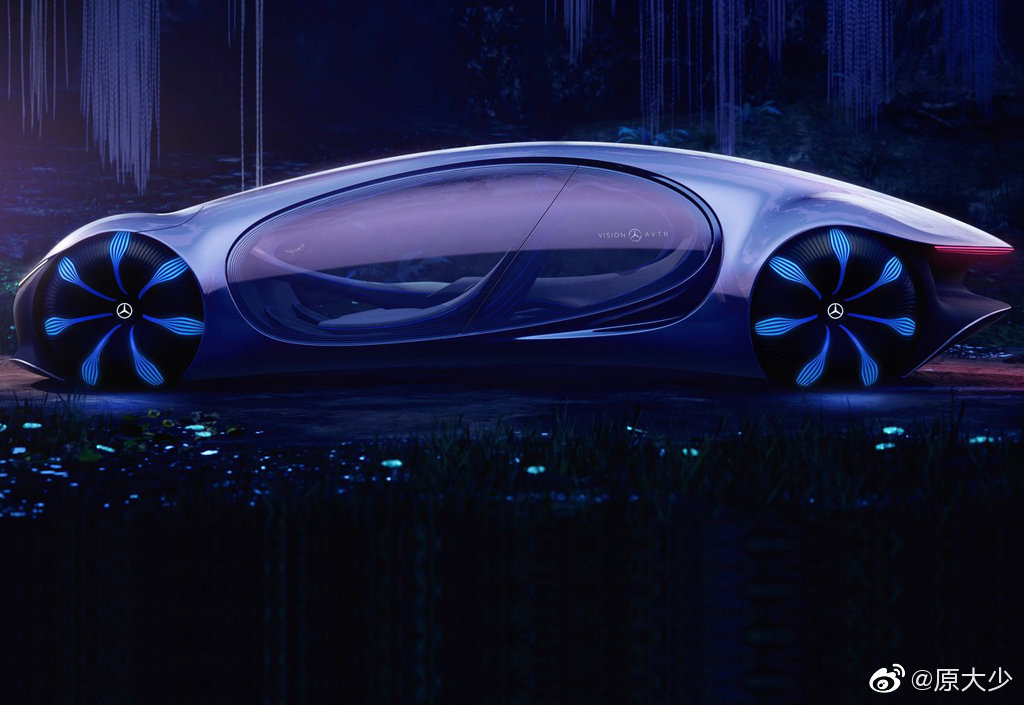 恶魔之子奔驰Vision AVTR概念车，已经登陆地球。