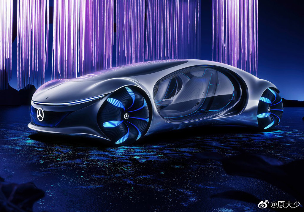 恶魔之子奔驰Vision AVTR概念车，已经登陆地球。
