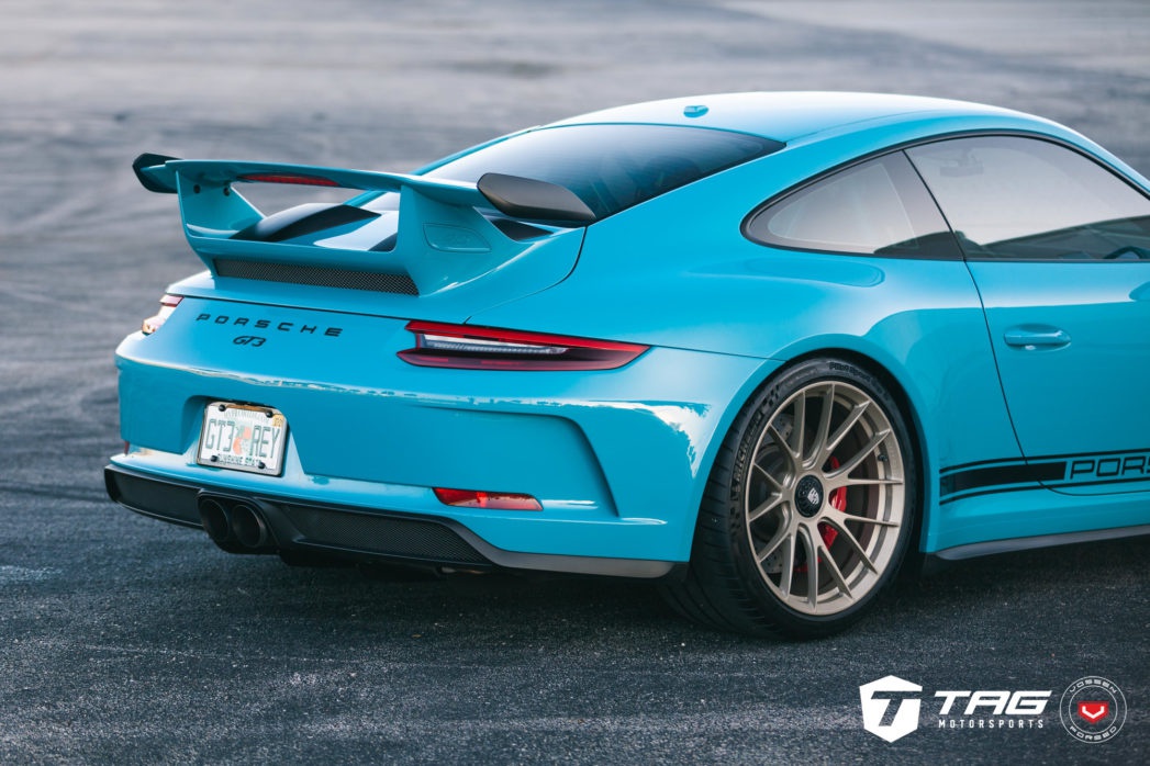 美得很 Porsche GT3 Vossen S21 前面20寸，后面21寸