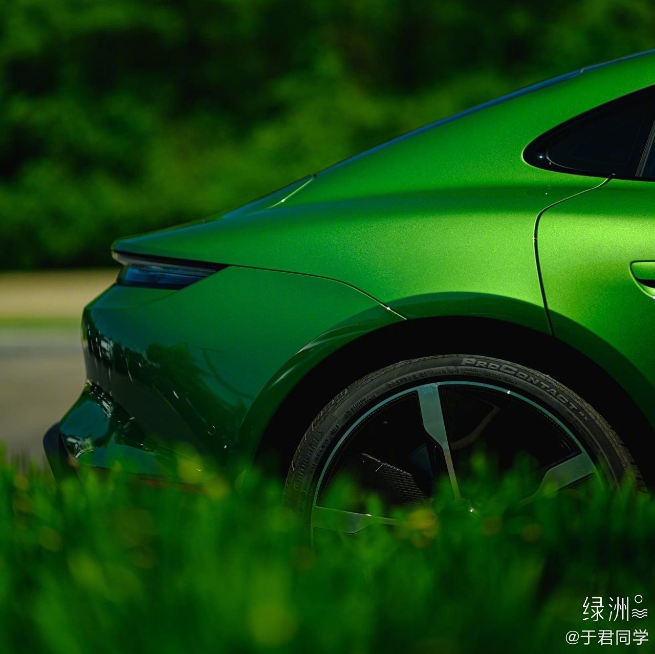 保时捷Taycan一只不会叫的绿青蛙