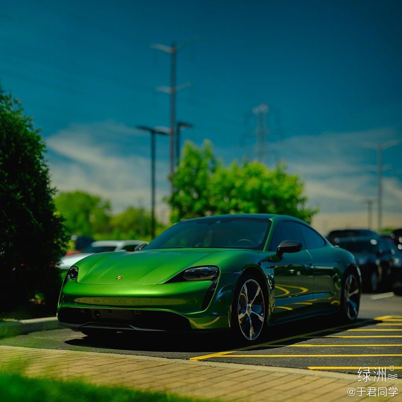 保时捷Taycan一只不会叫的绿青蛙