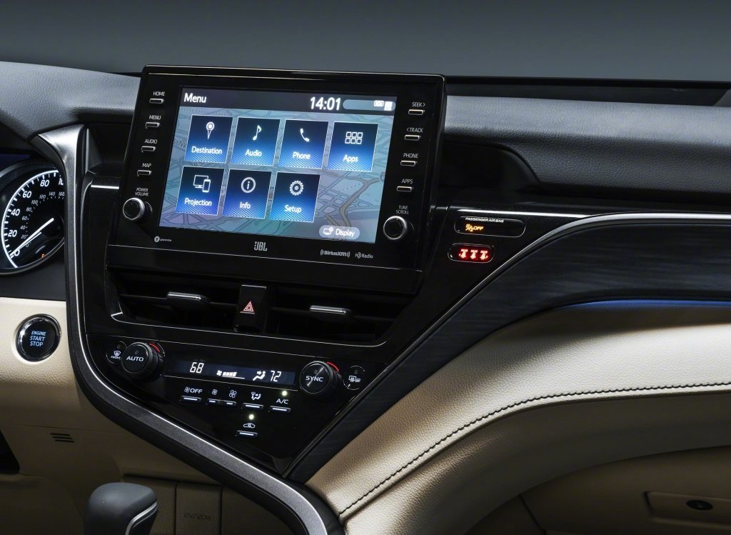 美版中期该款凯美瑞，前脸大嘴变得更大了……