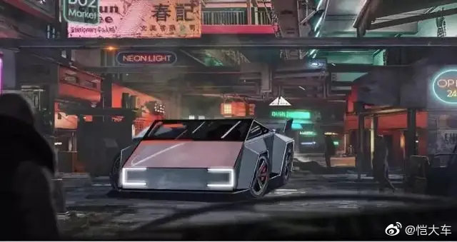 还别说，赛博朋克版特斯拉还真有有型的车子-MODEL X