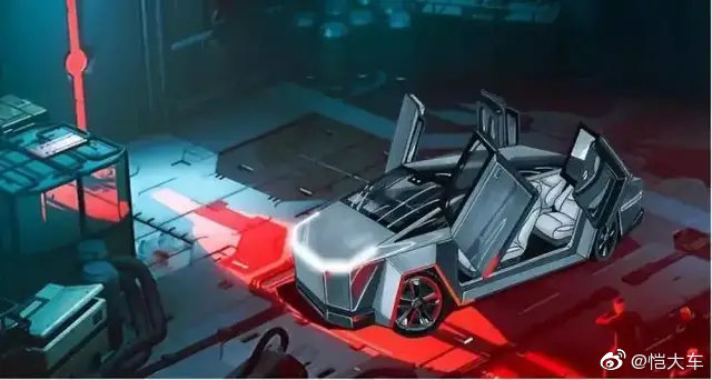 还别说，赛博朋克版特斯拉还真有有型的车子-MODEL X