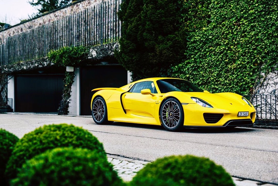 高清汽车美图：蛙王出巡 Porsche 918 Spyder