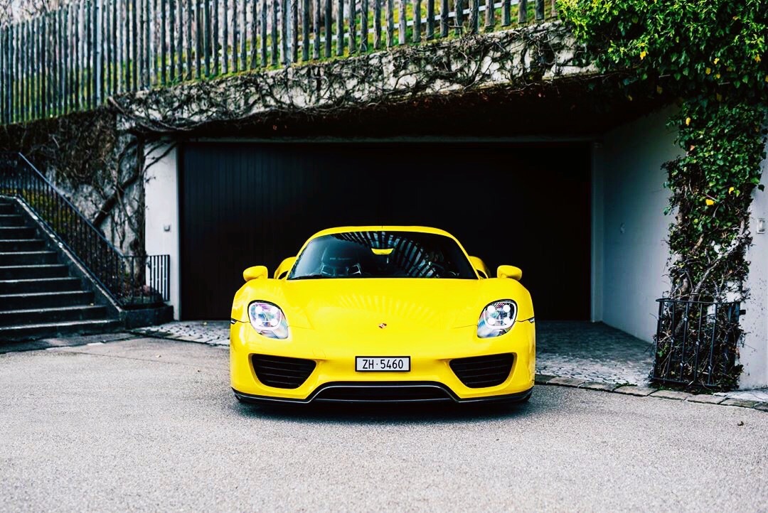 高清汽车美图：蛙王出巡 Porsche 918 Spyder