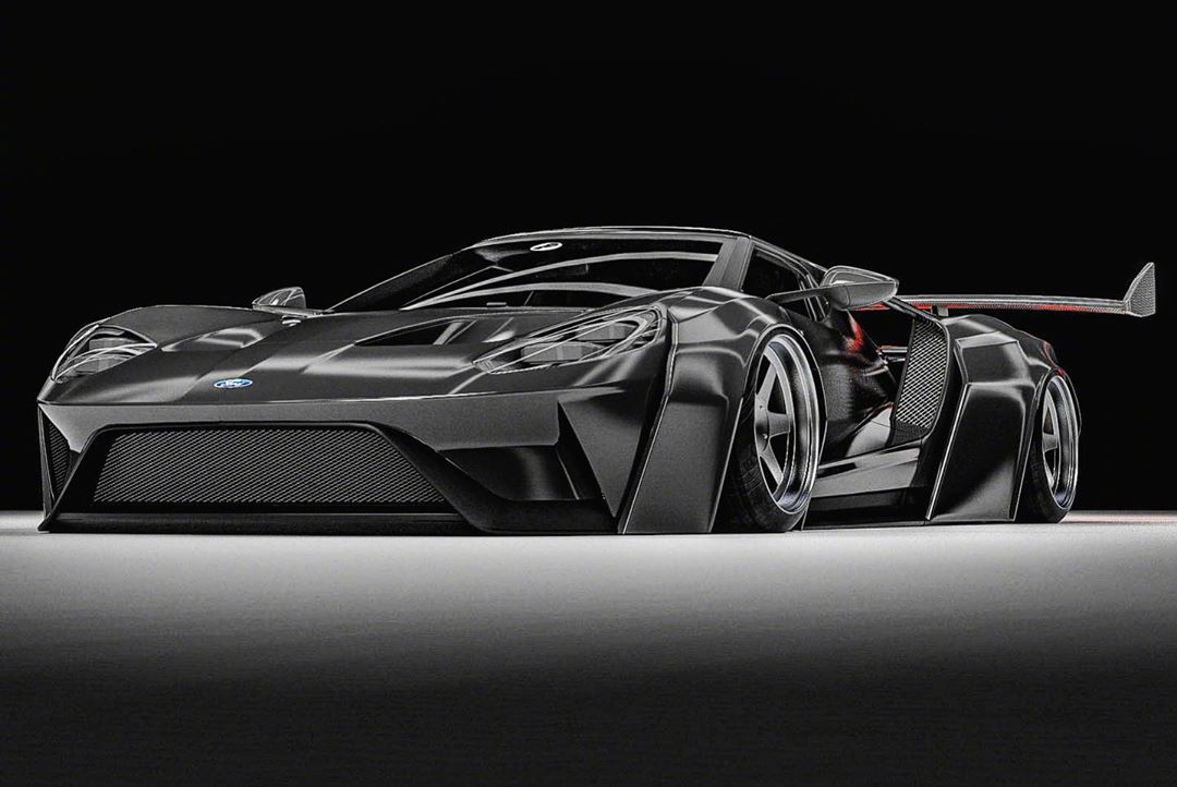 福特ford gt black knight,这枚黑色的野兽感觉如何?
