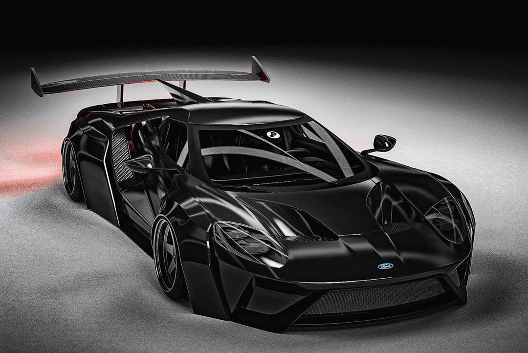 福特Ford GT Black Knight，这枚黑色的野兽感觉如何？