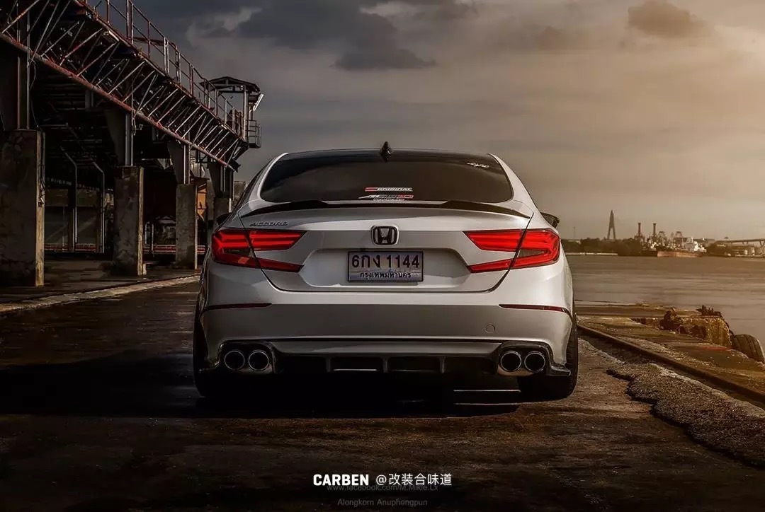 泰Style十代雅阁 碳纤维扰流真的太帅了！ ：alongkorn_mz