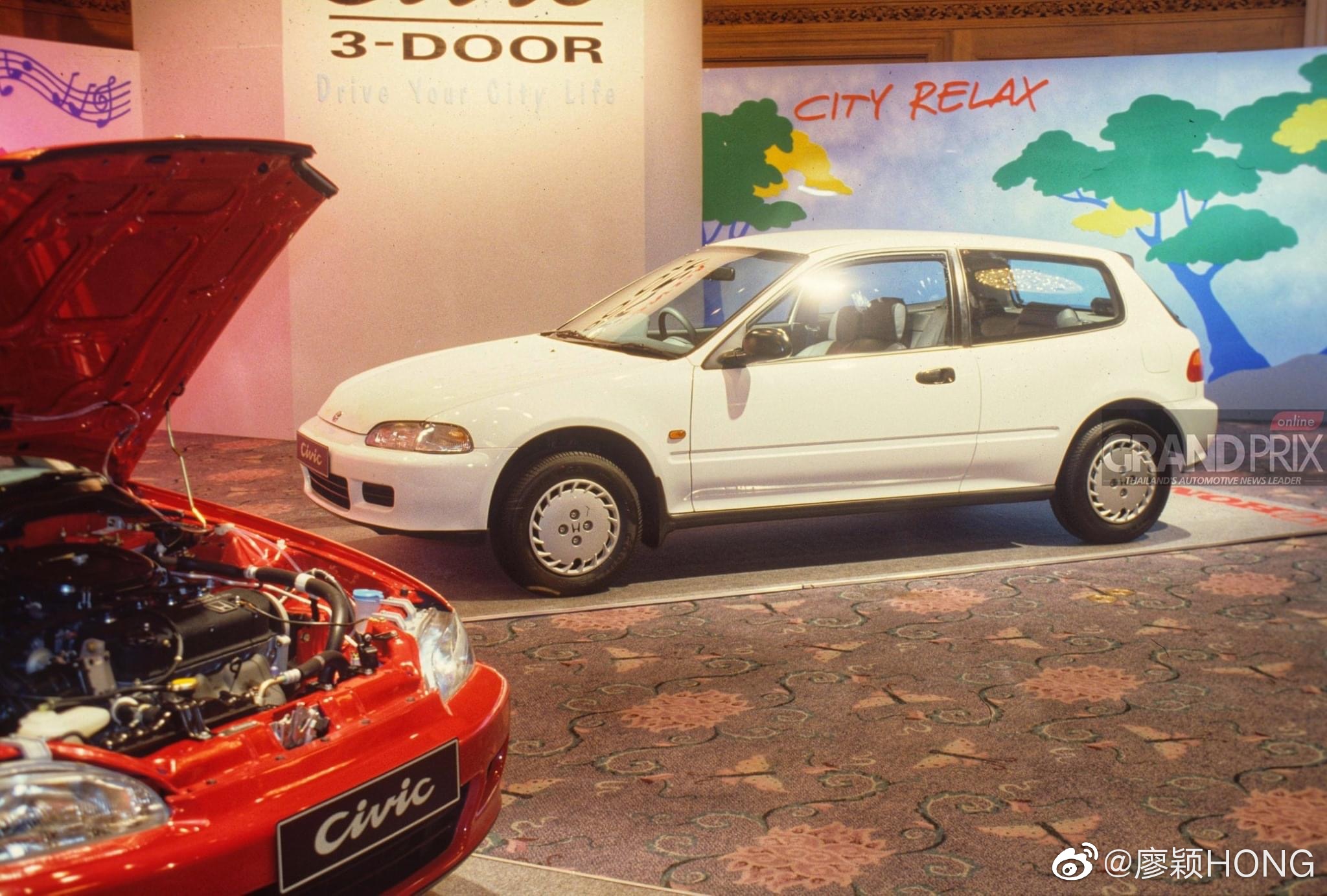 当年本田思域 EG在曼谷车展上市盛况