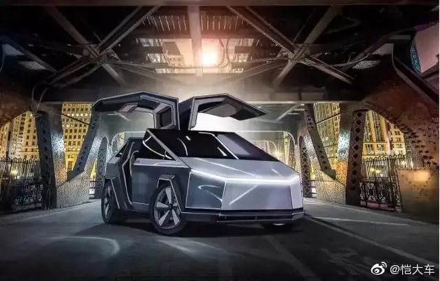 还别说，赛博朋克版特斯拉还真有有型的车子-MODEL X