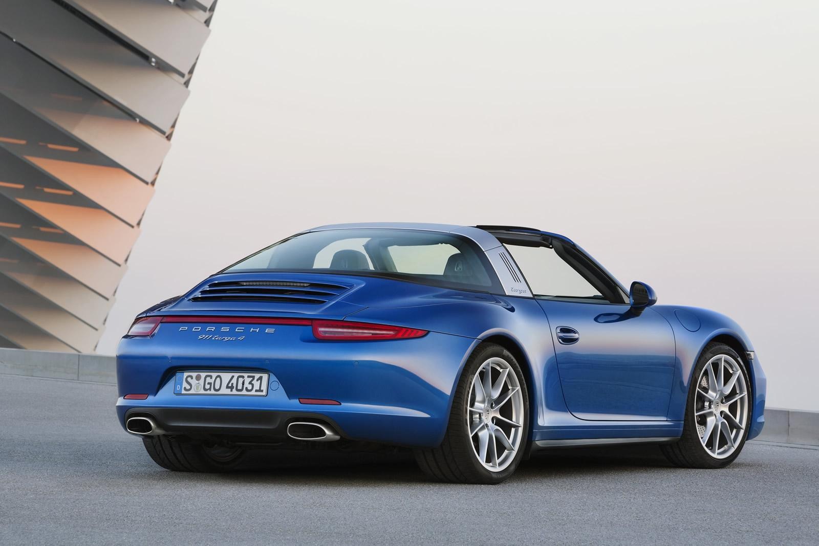 保时捷蓝色porsche991targa