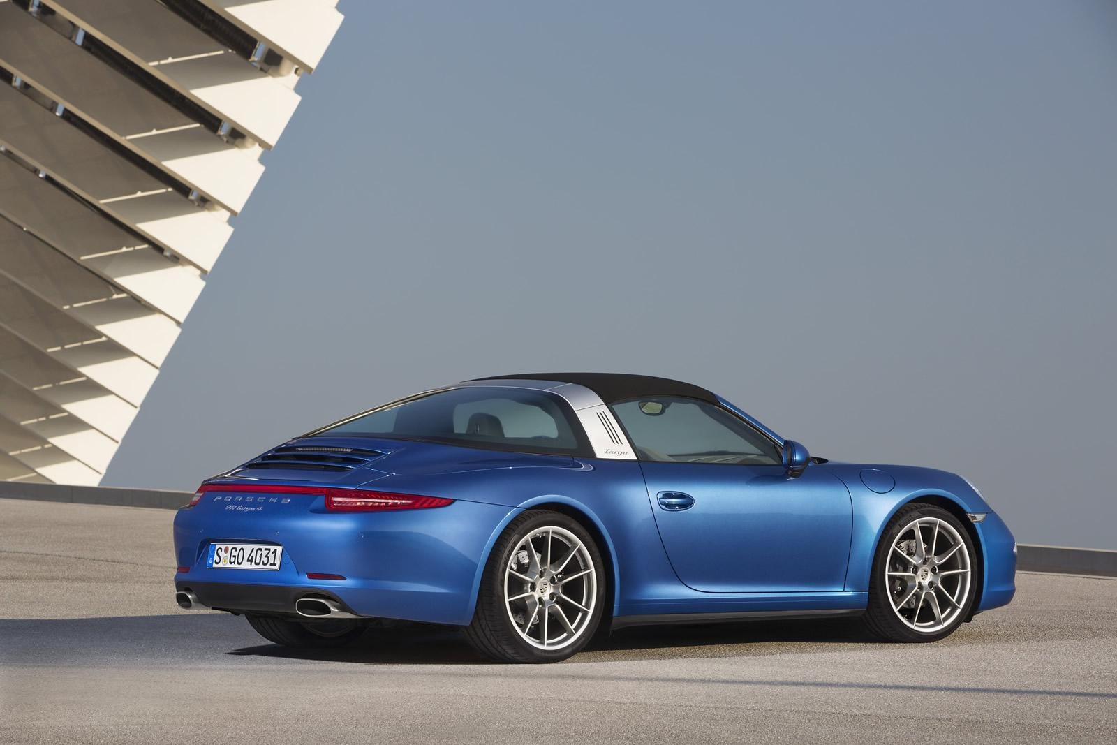 保时捷蓝色porsche991targa