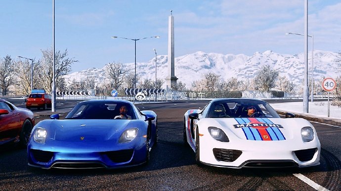 保时捷918Spyder配马天尼涂装真的美