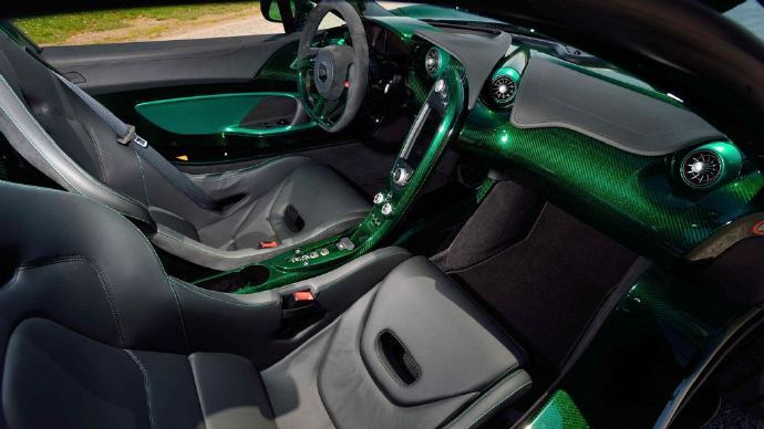 高清汽车美图：罕见绿色迈凯伦P1 MSO