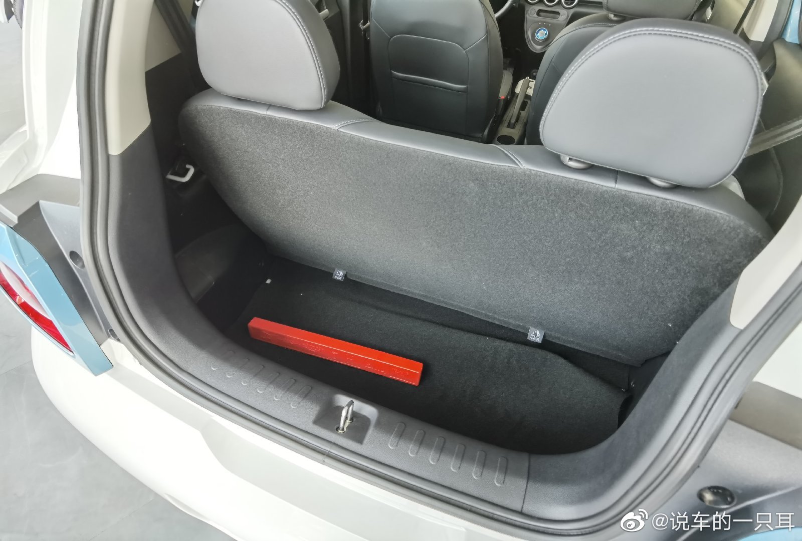 几张图看看静态的欧拉R1和白猫的区别。R1在前白猫在后。