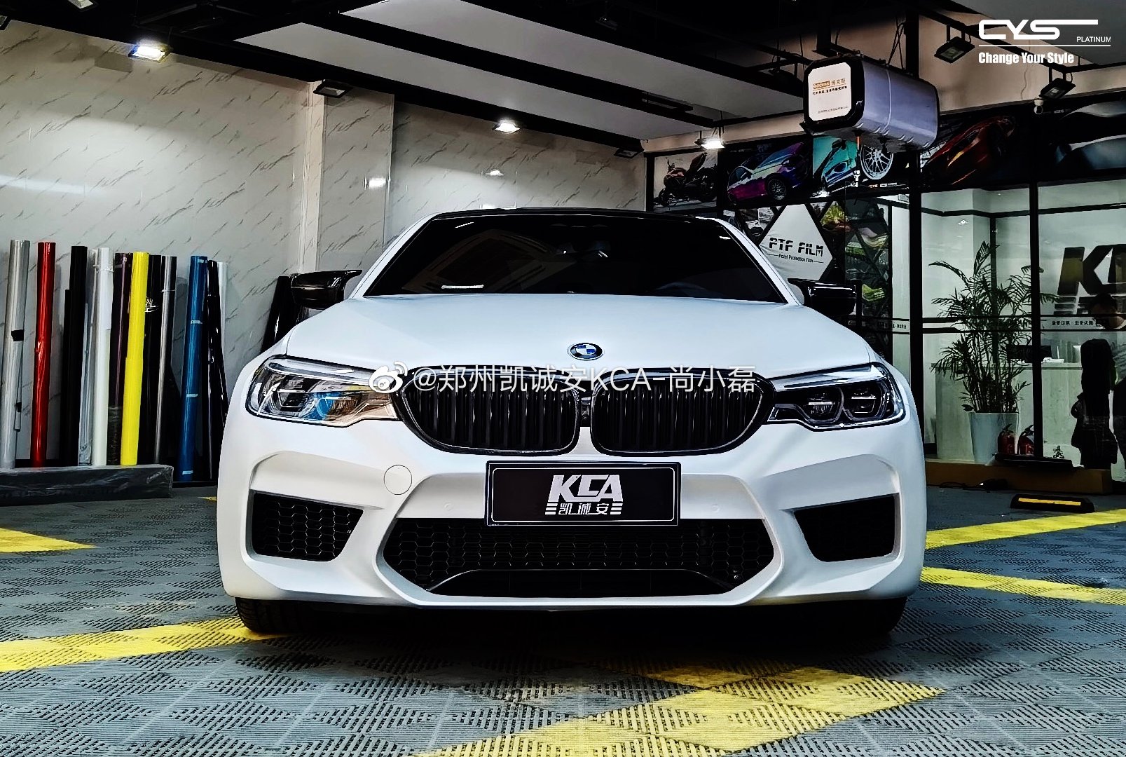 郑州凯城安出品 宝马 CYS陶瓷白 完美演绎经典黑白高级感