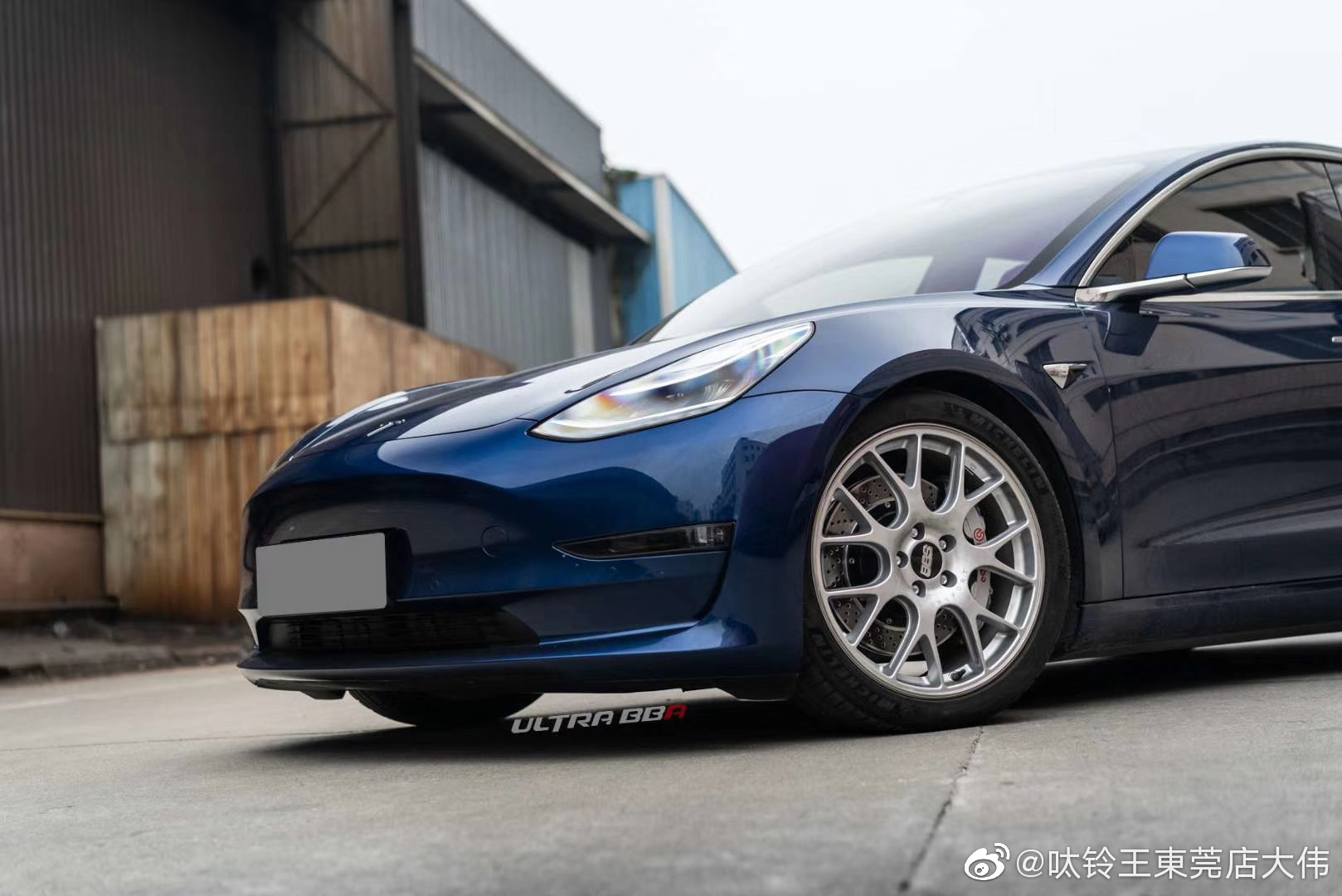 Tesla Model3 & BBS CH-R款 亮光银色