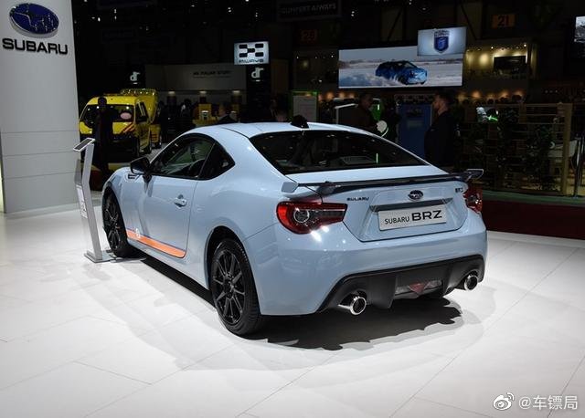 斯巴鲁BRZ特别版实车亮相，专属灰蓝涂装，这颜值很有跑车味道