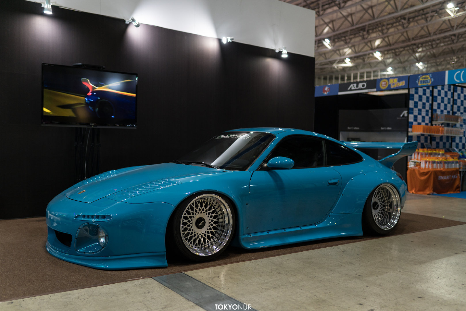 复古宽体风格的 保时捷911 日本风情画（PIC：TOKYONUR）