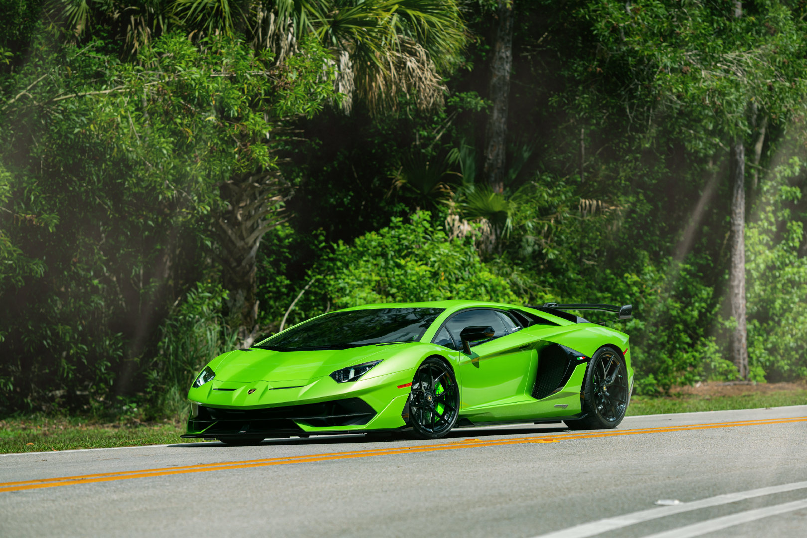 绿牛一头 lamborghini aventador svj-新浪汽车