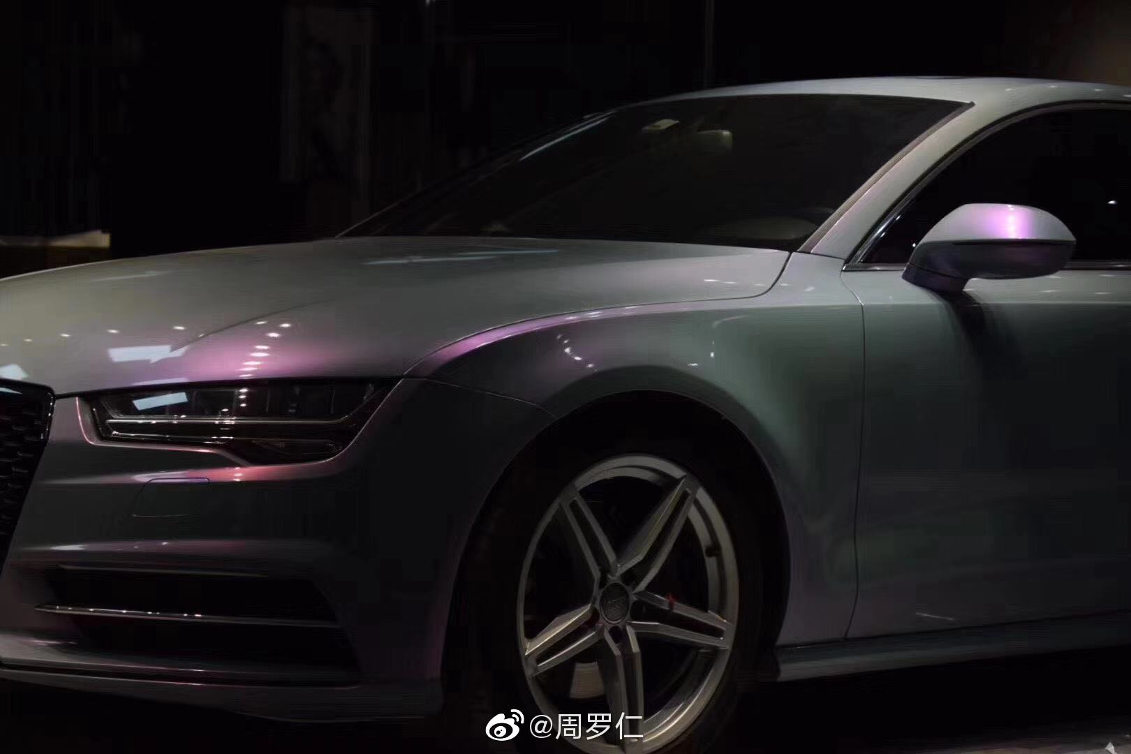 奥迪汽车改色梦幻火山灰实车图集