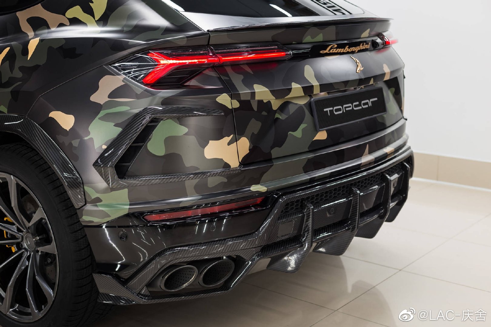 高清汽车美图lamborghiniurus迷彩涂装