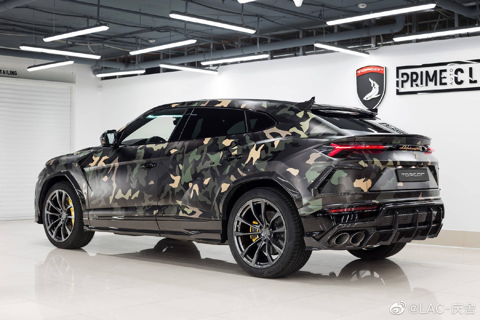 高清汽车美图lamborghiniurus迷彩涂装