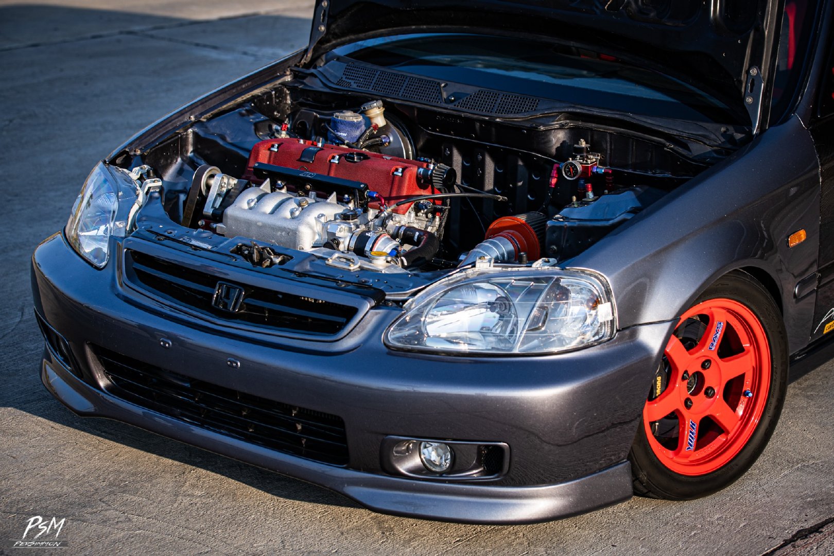 好看的汽车:x 战斗格 本田思域 ek