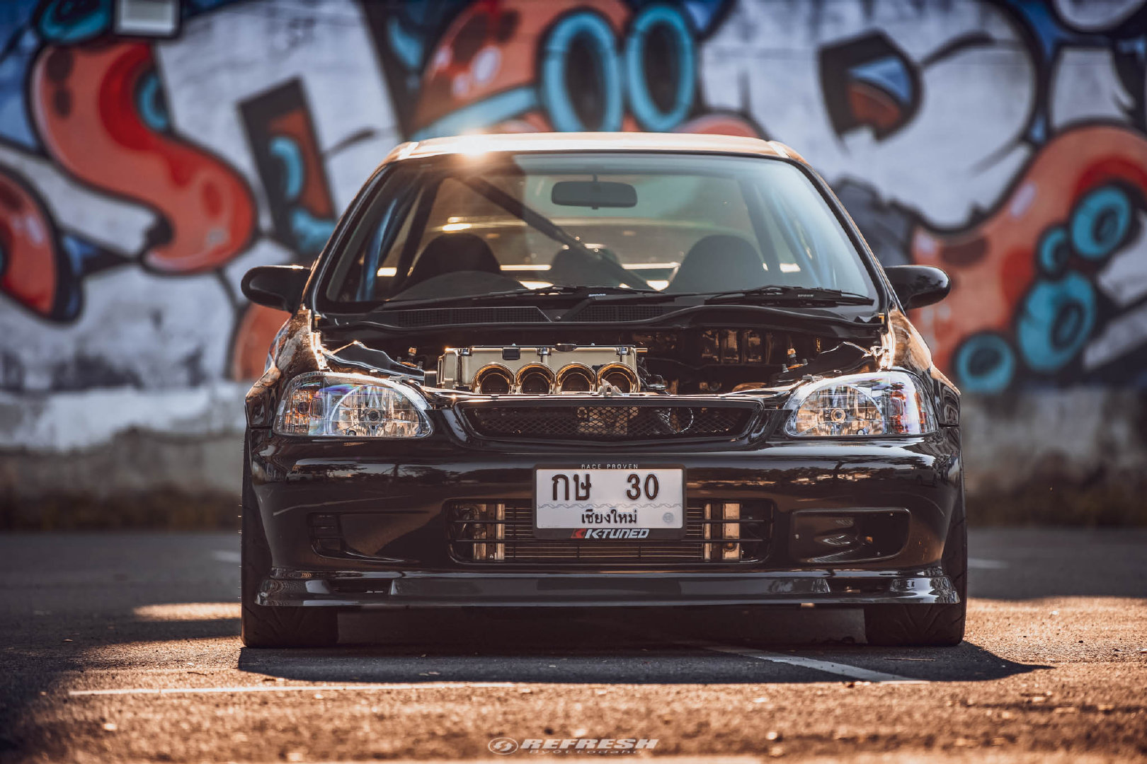 泰仔很喜欢玩这款本田思域ekcoupe