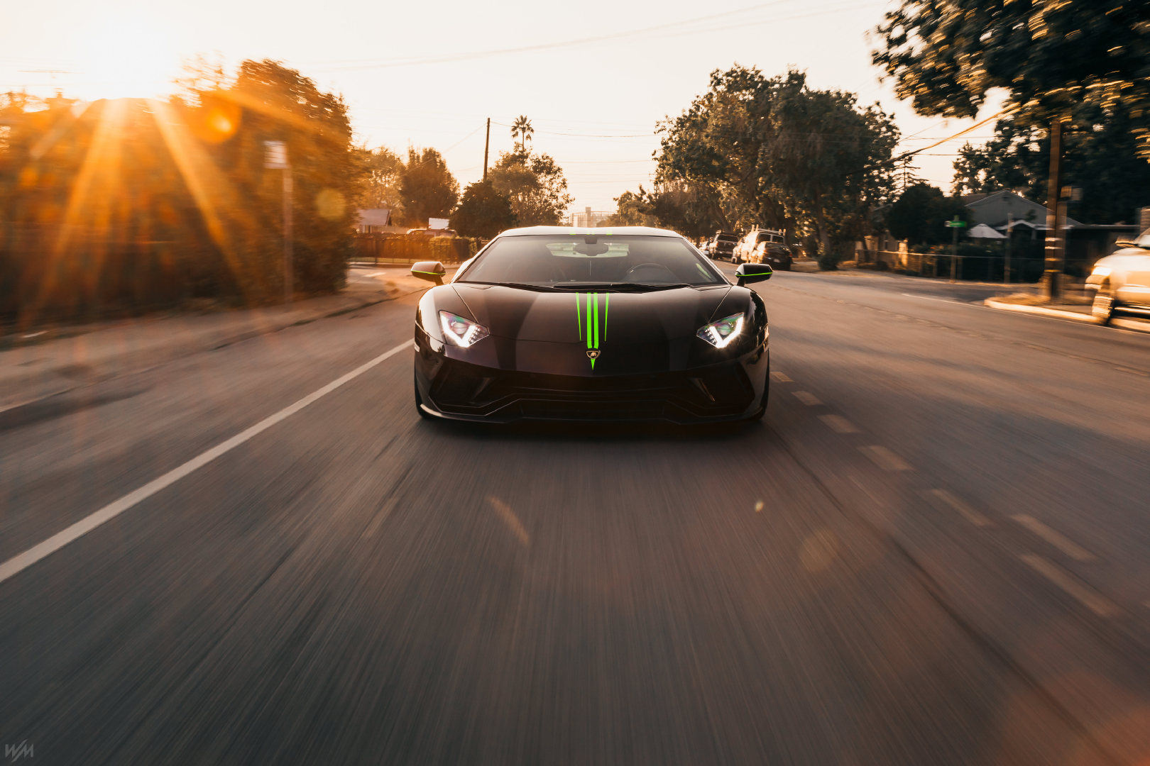 黑色蛮牛，大牛还是黑的更酷一点，Lamborghini Aventador S