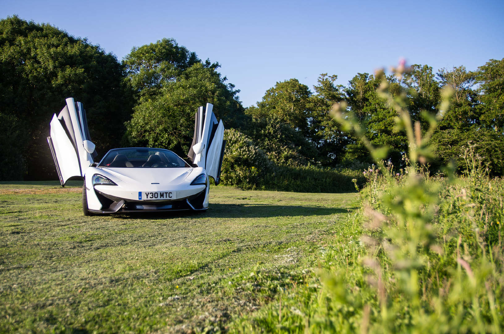 敞篷，蝴蝶门，背影太美了，这样的迈凯伦谁不心动