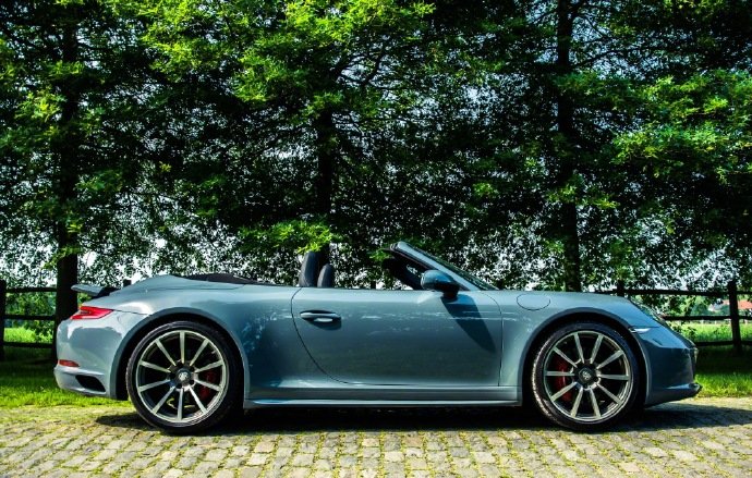 精美汽车图集：石墨蓝保时捷911，太帅了