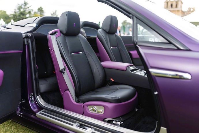 超有个性的紫色劳斯莱斯，你们有见到过吗！