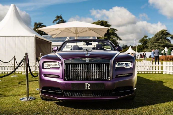 超有个性的紫色劳斯莱斯，你们有见到过吗！
