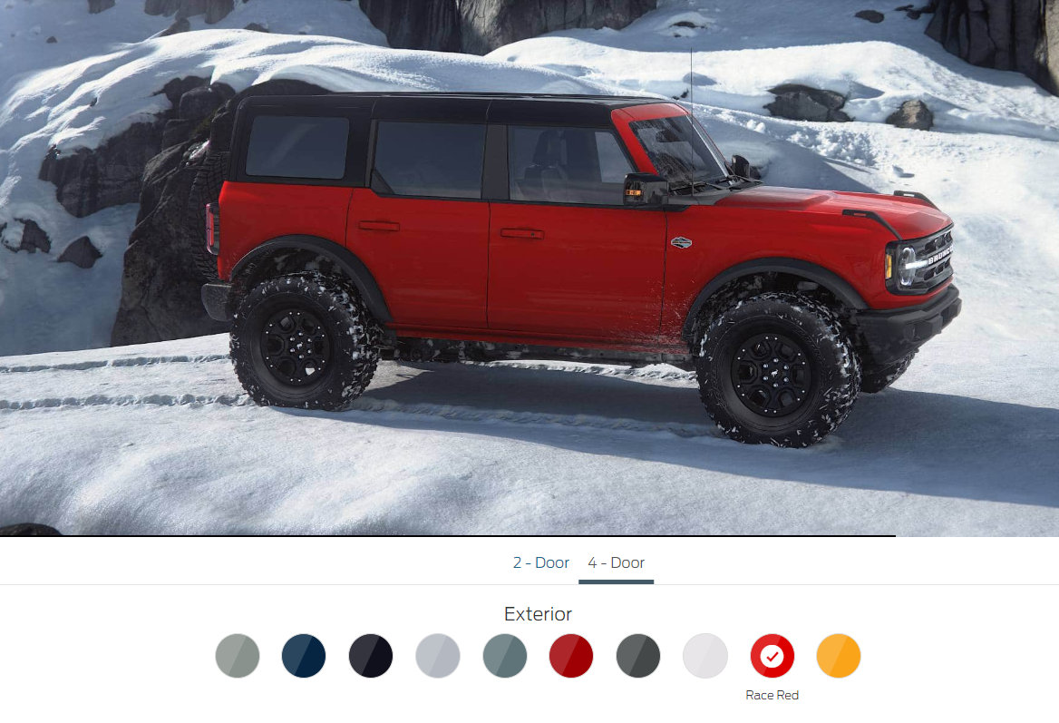 汽车美图：福特Bronco的配色很丰富