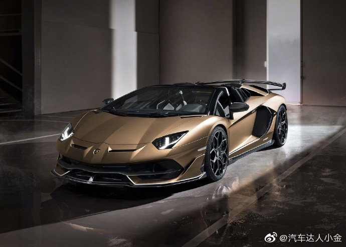 Aventador SVJ Roadster，外形就很酷炫，低调的铂金色。