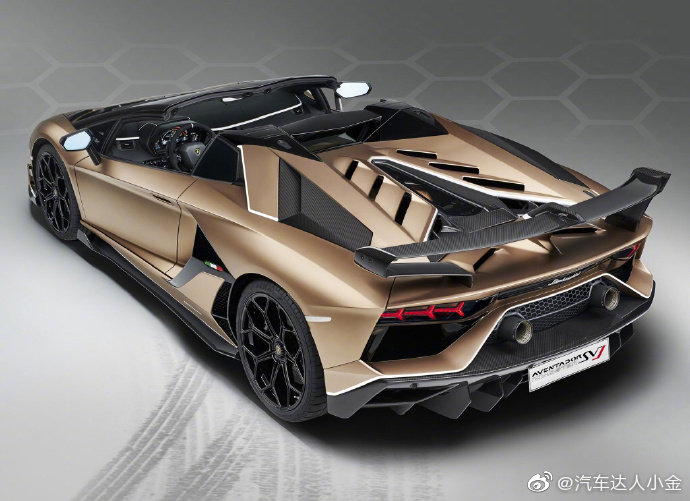 Aventador SVJ Roadster，外形就很酷炫，低调的铂金色。