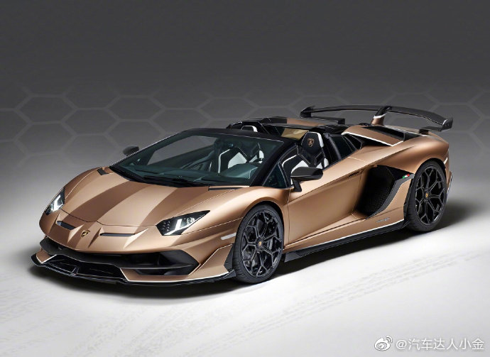 Aventador SVJ Roadster，外形就很酷炫，低调的铂金色。