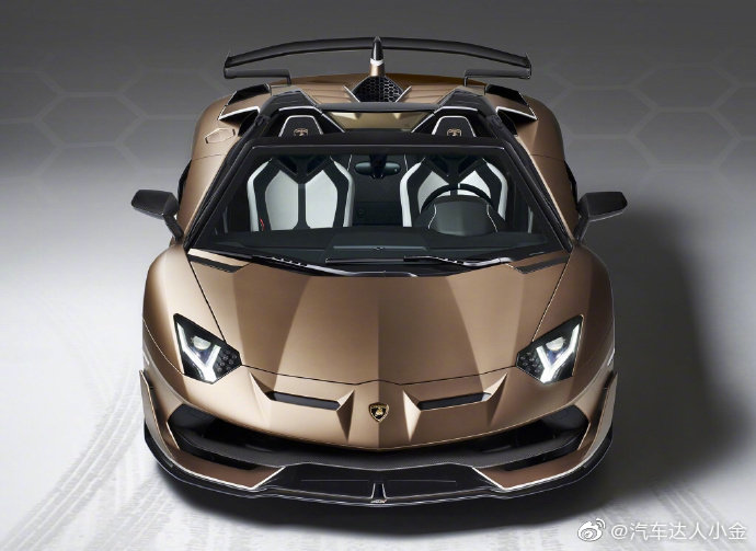 Aventador SVJ Roadster，外形就很酷炫，低调的铂金色。