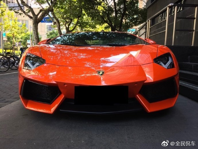 Aventador LP700  这款车的车头真的很牛