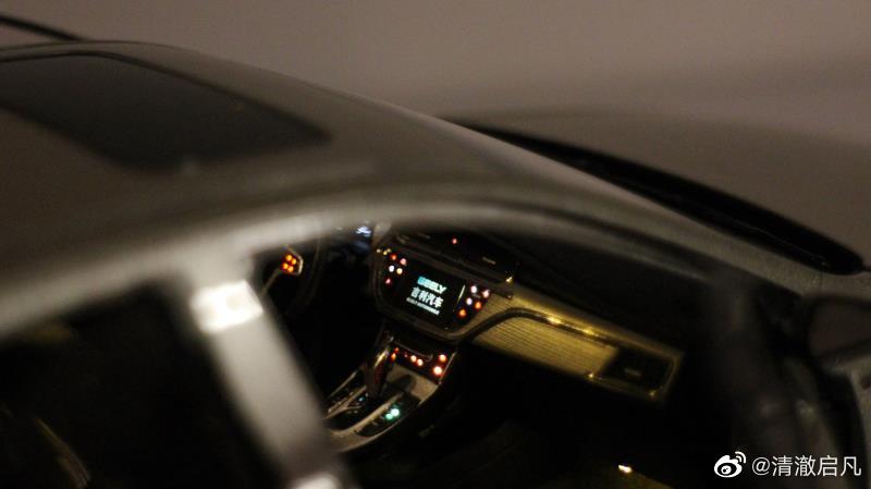 每天一组汽车美图：吉利帝豪GL车模改灯，1/18