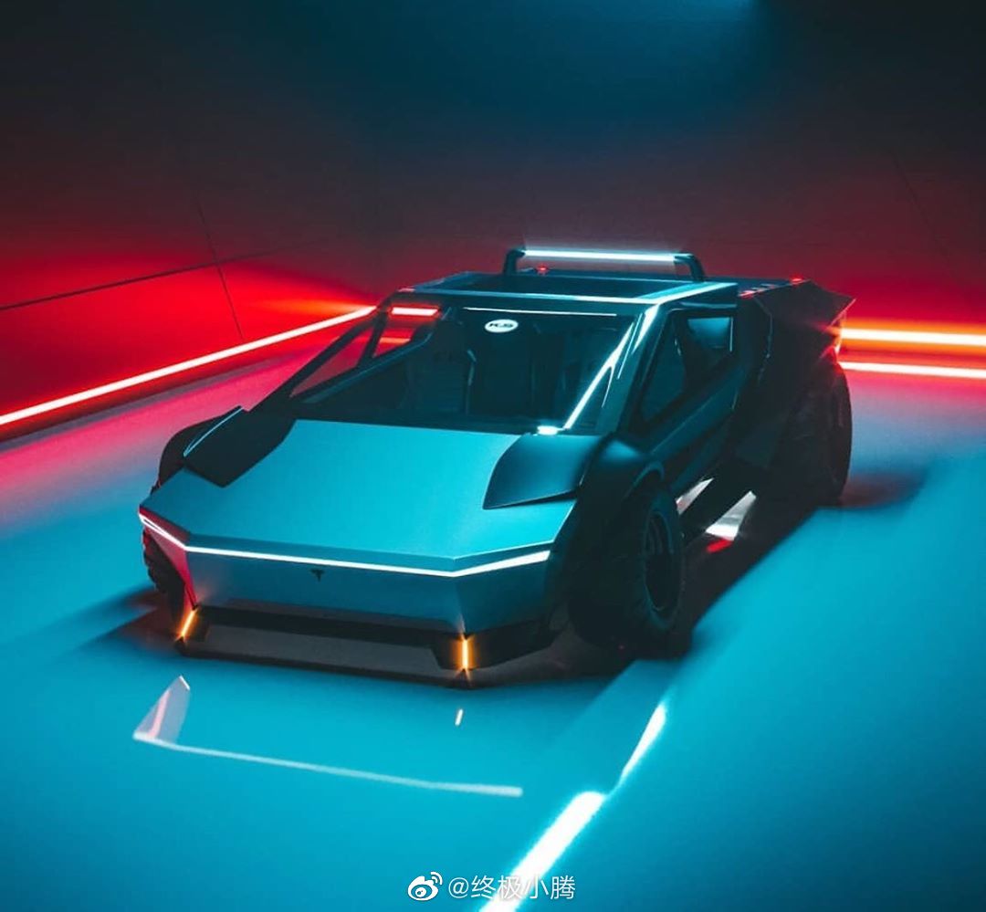 这个应该是我目前看到最帅的一版Tesla Cybertruck 了