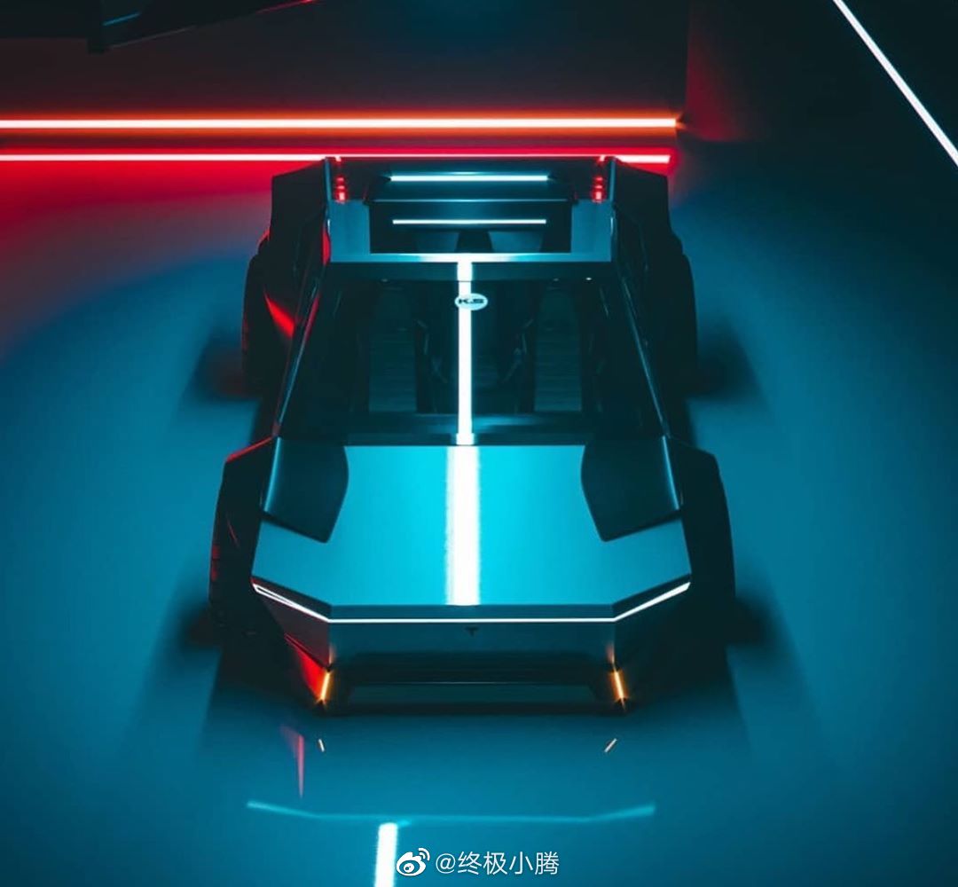 这个应该是我目前看到最帅的一版Tesla Cybertruck 了