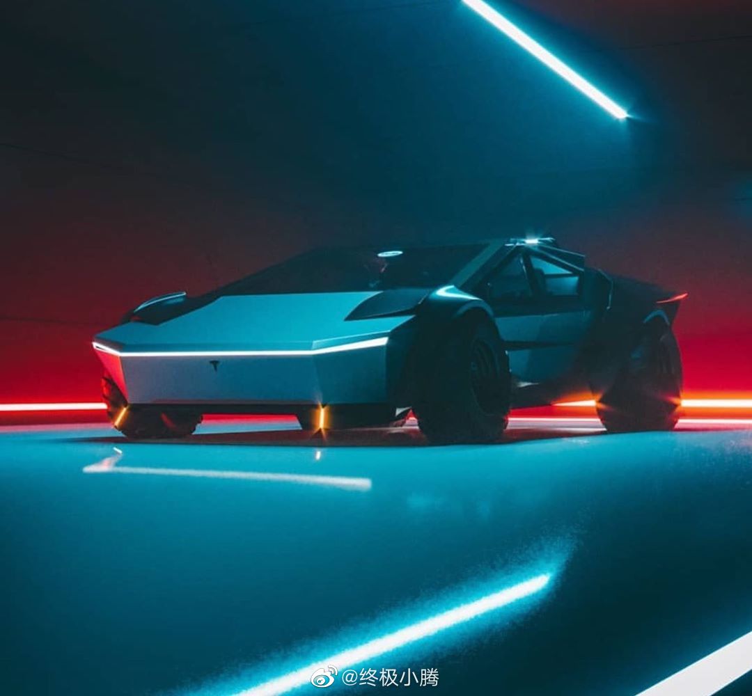这个应该是我目前看到最帅的一版Tesla Cybertruck 了