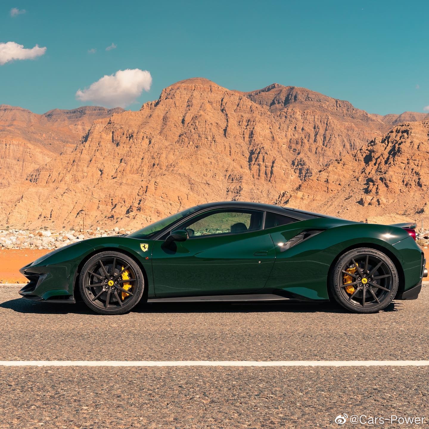 法拉利488 pista 定制绿 无敌了真是