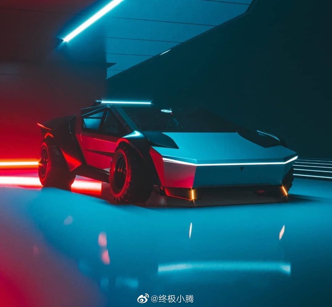 这个应该是我目前看到最帅的一版Tesla Cybertruck 了