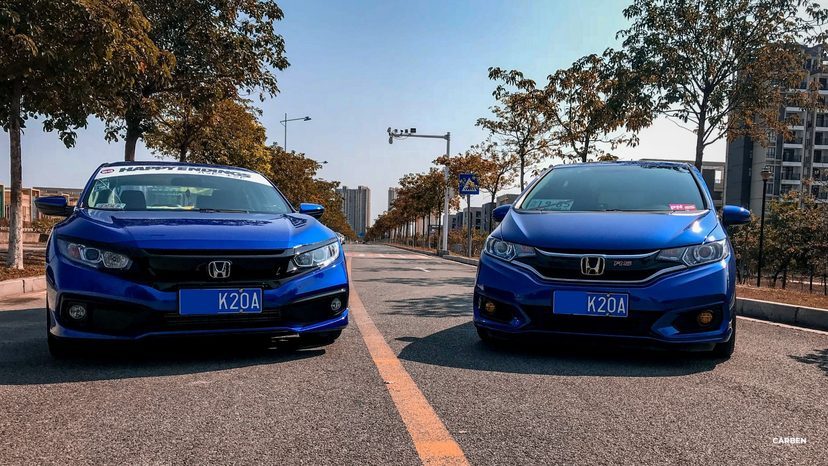 精美汽车图集：两位00后与他们的本田