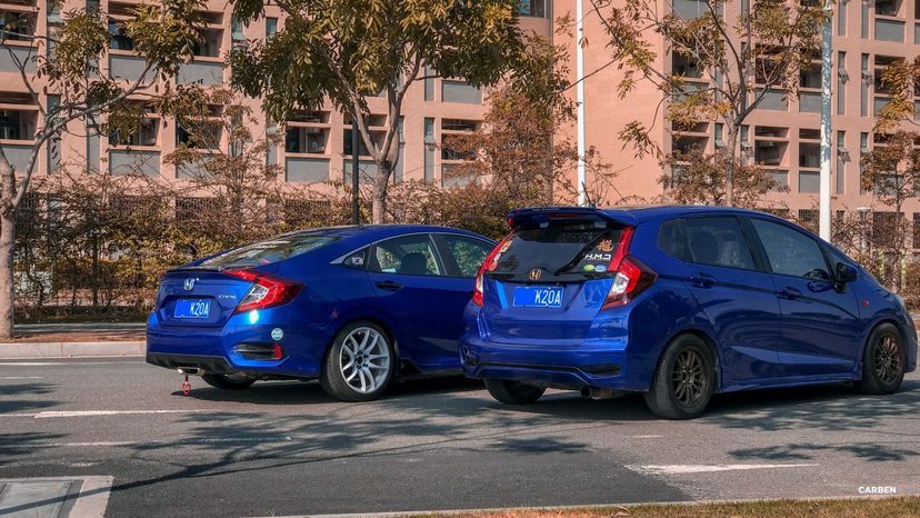 精美汽车图集：两位00后与他们的本田